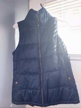 Old Navy Quilted Puffer Vest - Navy Blue